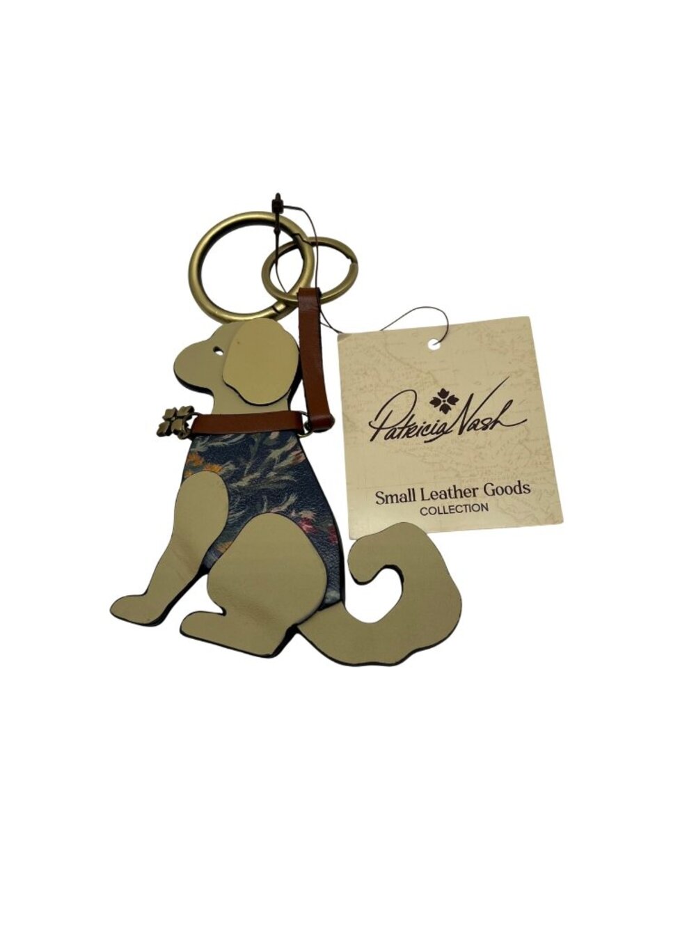 Patricia Nash Small Leather Goods Collection Dog Keychain